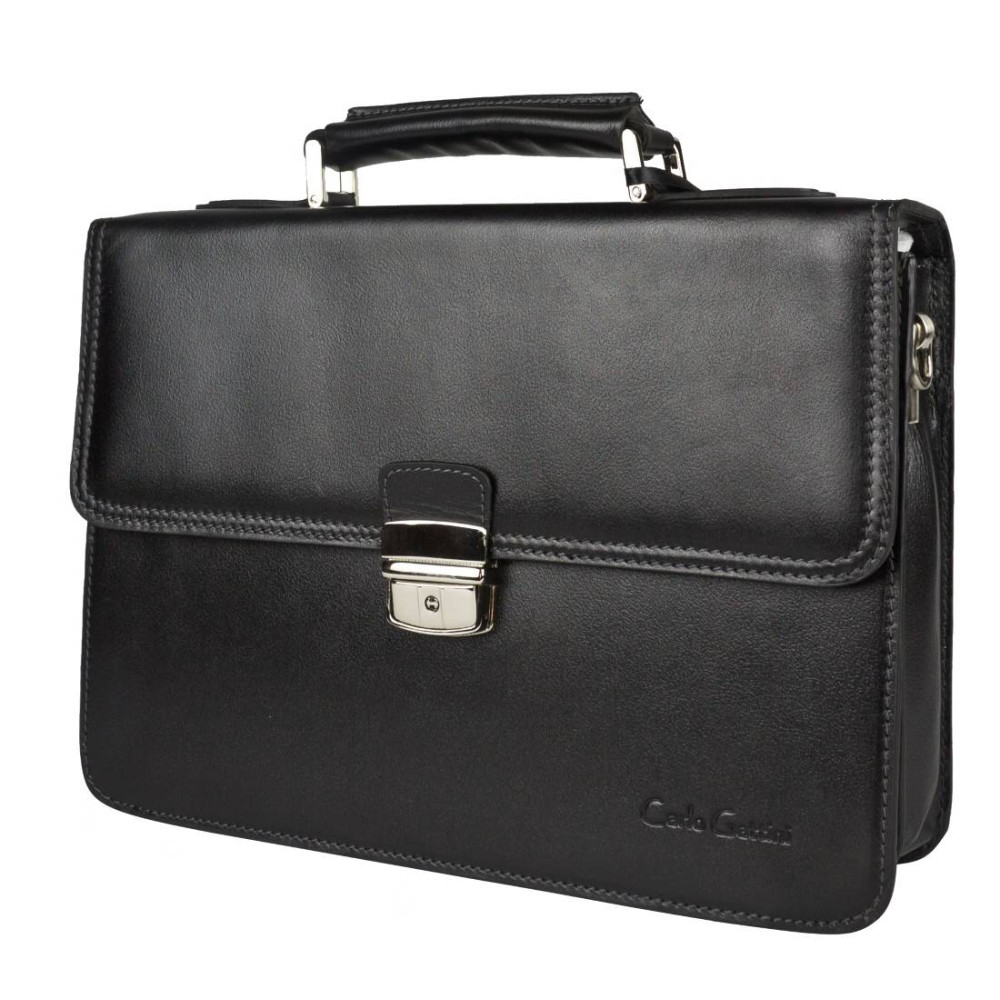 Кожаный портфель Biforco black (арт. 2027-30) Кожаный портфель Biforco black (арт. 2027-30)