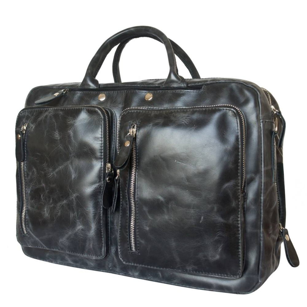 Кожаная сумка-рюкзак Ferrone black (арт. 3063-05) Кожаная сумка-рюкзак Ferrone black (арт. 3063-05)